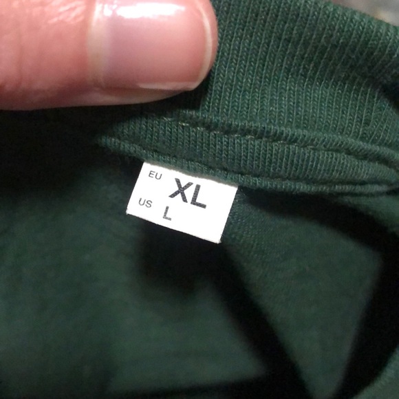 We Are Hairy People Hand Painted Kiwi Tee T Shirt Large Green Fruit Top Cotton L - Picture 7 of 7